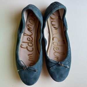 Sam Edelman Blue Ballet Flats